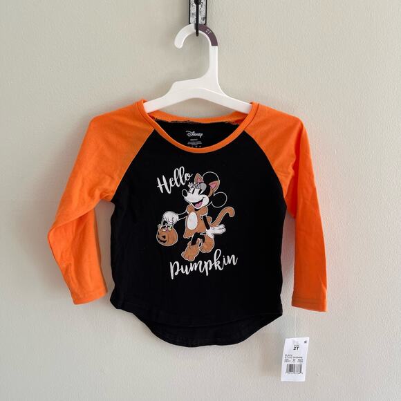 NWT 2T MINNIE HALLOWEEN LONG SLEEVE SHIRT - Picture 1 of 2